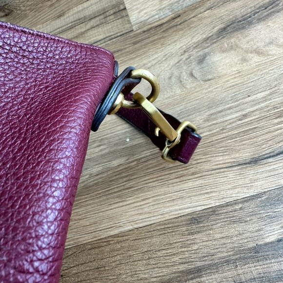 Annabel Ingall Isabella Purple Pebbled Leather Large Tote Satchel Bag - Picture 4 of 15